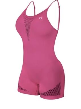 New Never Wear ,  Women’s Fuchsia One-Piece Swim Suit with Short Leg